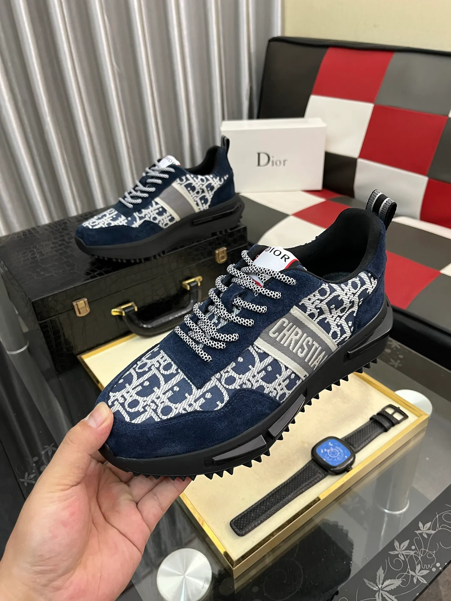 Men's shoes💰458⌚️⌚️"Dior DIOR*" latest hot style casual shoes, top brand [seduce] luxury~purchase, top~quality. [Strong] The upper is made of imported breathable cowhide with material ➕ breathable sheepskin feet (•) and fine workmanship. Code number: 38-442️⃣Colors available